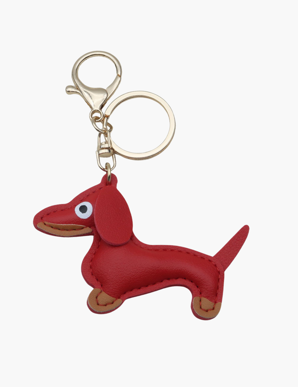 Bag Charm - Sausage Dog with Keychain