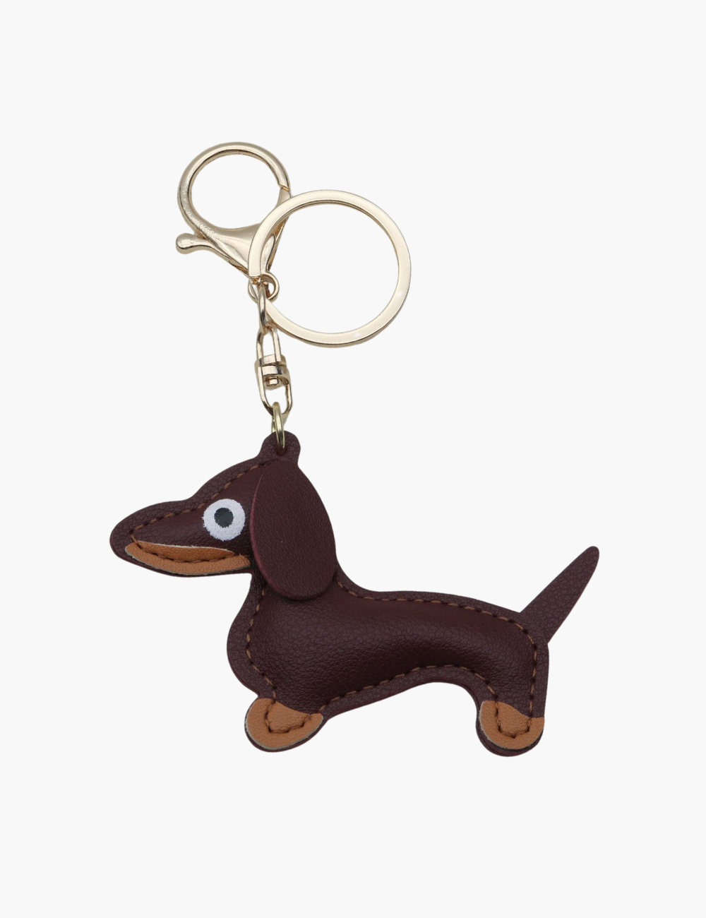Bag Charm - Sausage Dog with Keychain