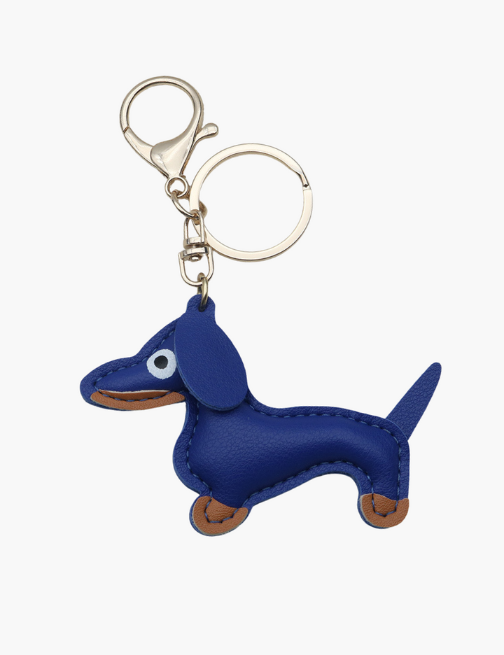 Bag Charm - Sausage Dog with Keychain