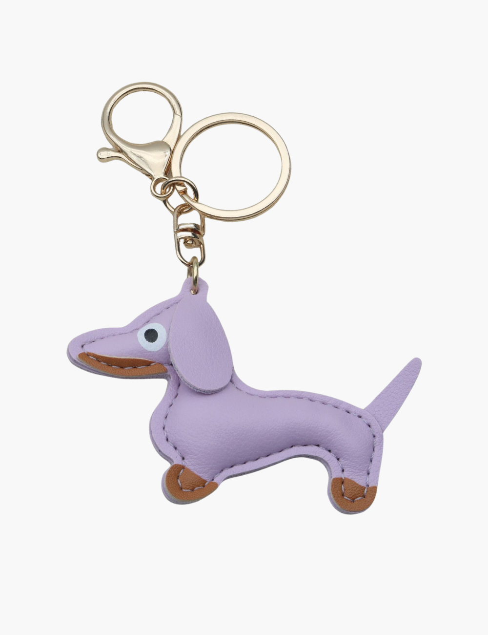 Bag Charm - Sausage Dog with Keychain