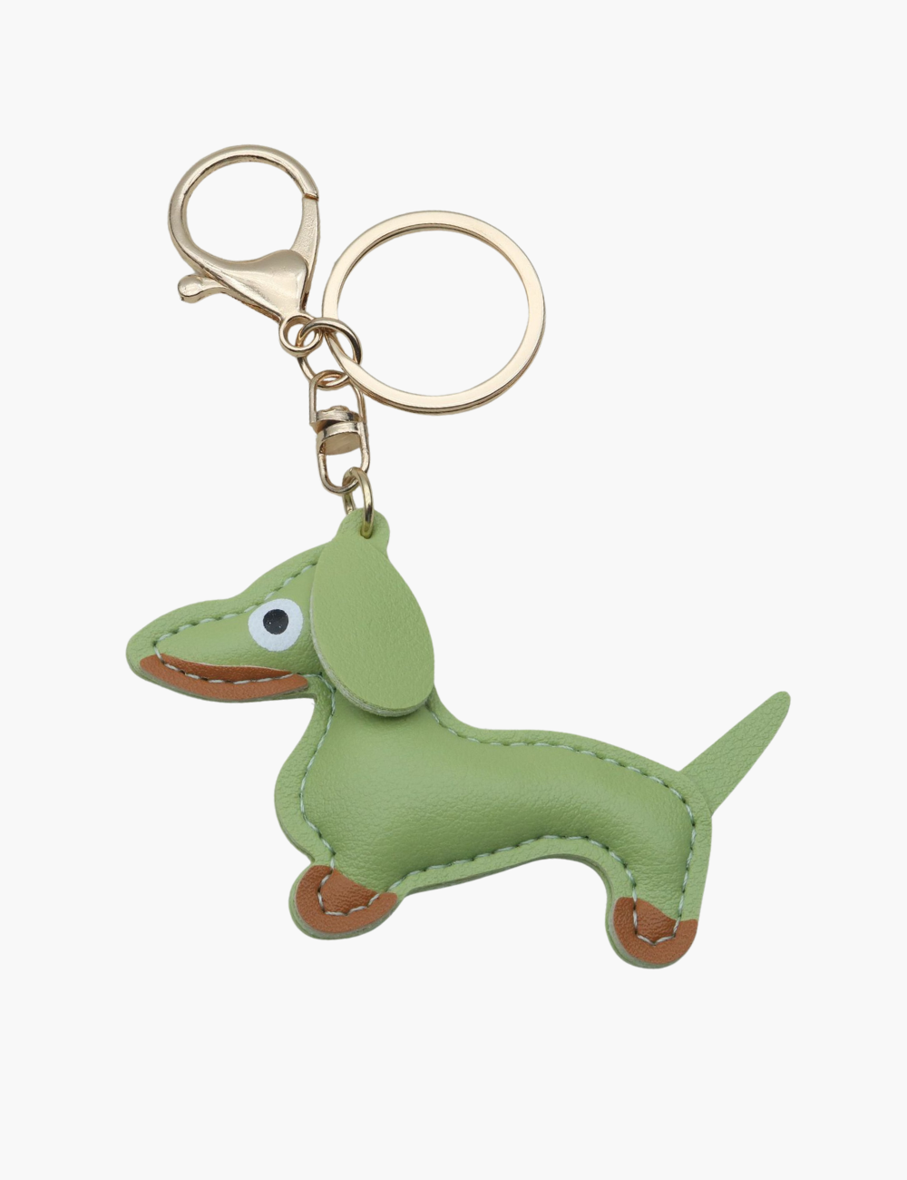 Bag Charm - Sausage Dog with Keychain
