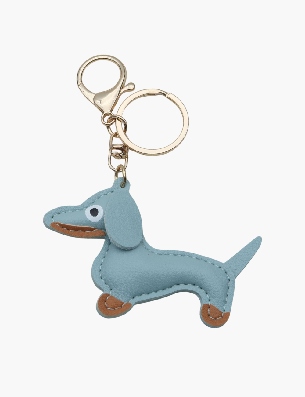 Bag Charm - Sausage Dog with Keychain