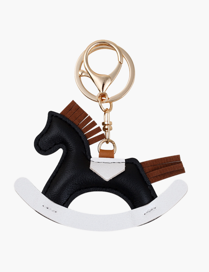 Bag Charm - Rocking Horse with Keychain
