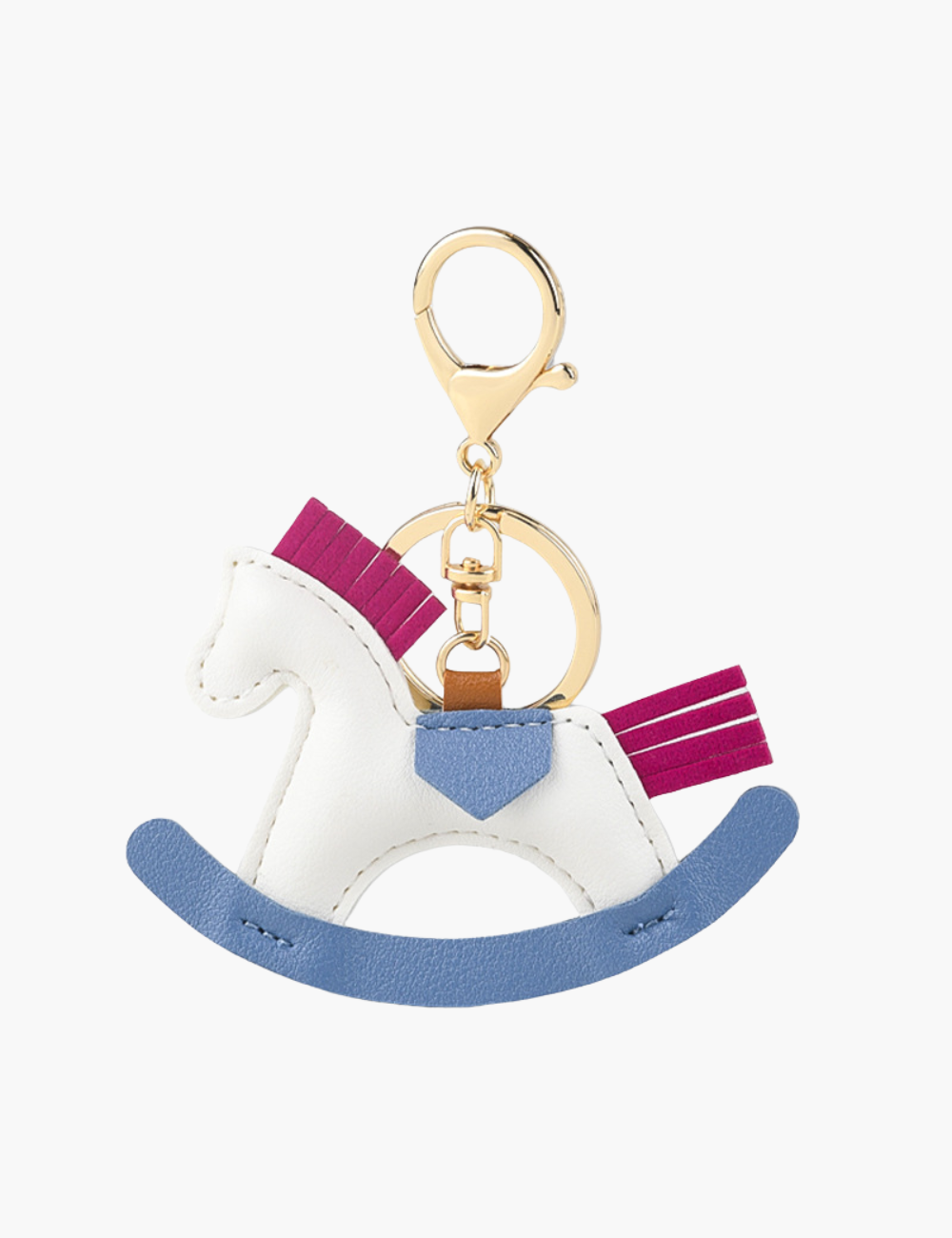 Bag Charm - Rocking Horse with Keychain