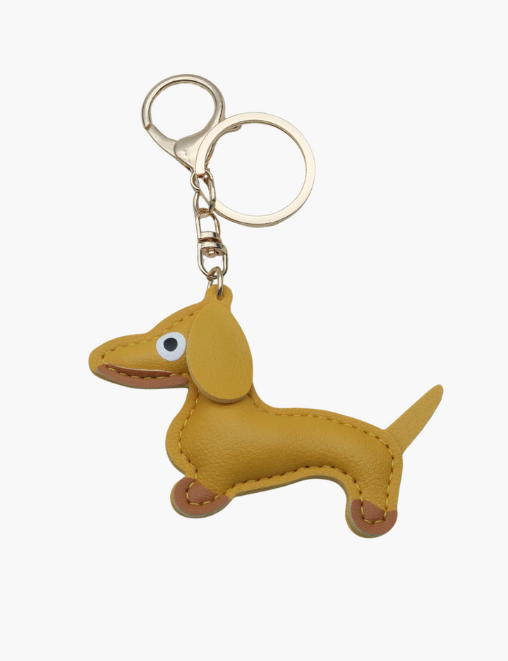 Bag Charm - Sausage Dog with Keychain
