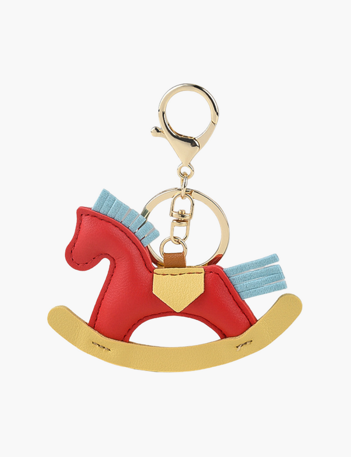 Bag Charm - Rocking Horse with Keychain