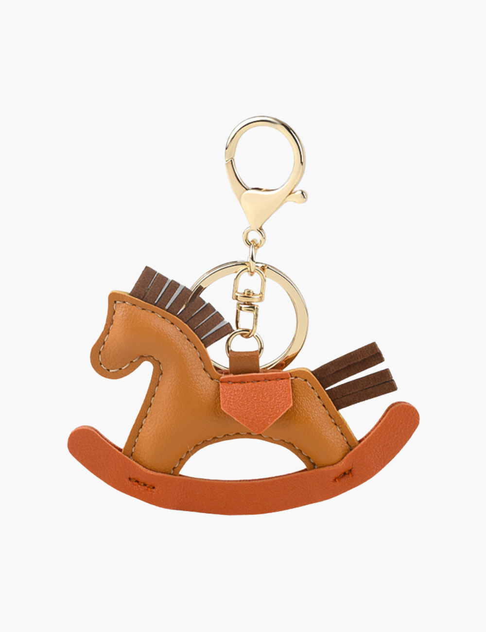 Bag Charm - Rocking Horse with Keychain