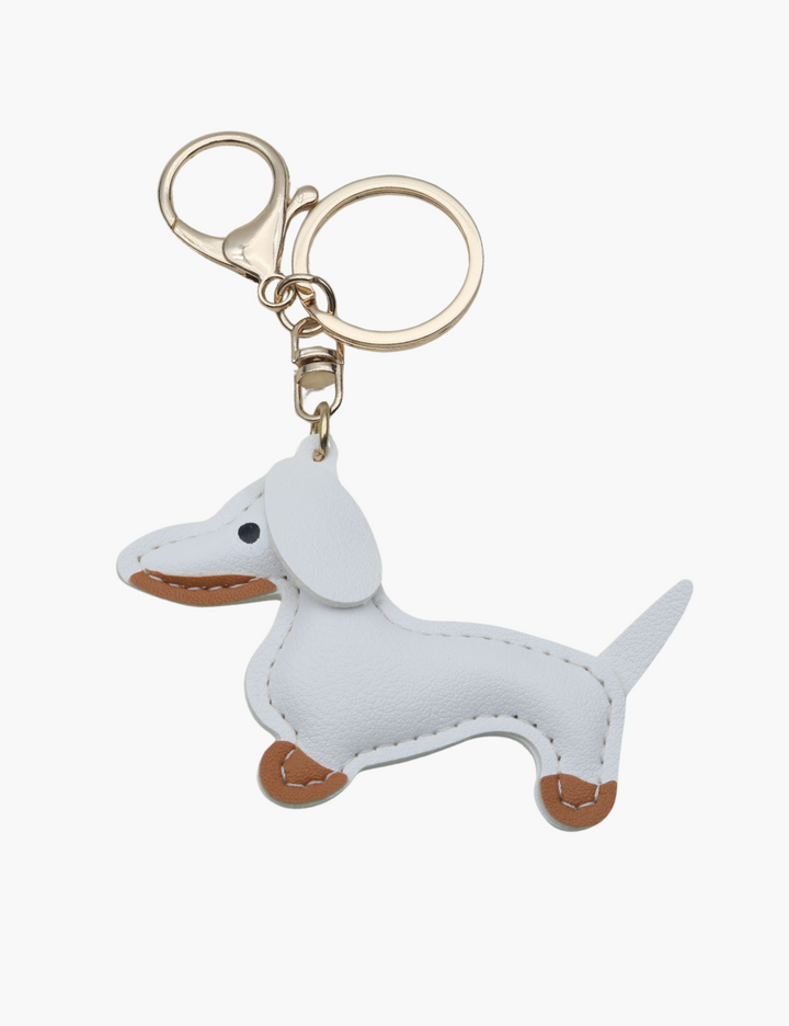 Bag Charm - Sausage Dog with Keychain