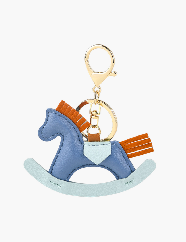 Bag Charm - Rocking Horse with Keychain