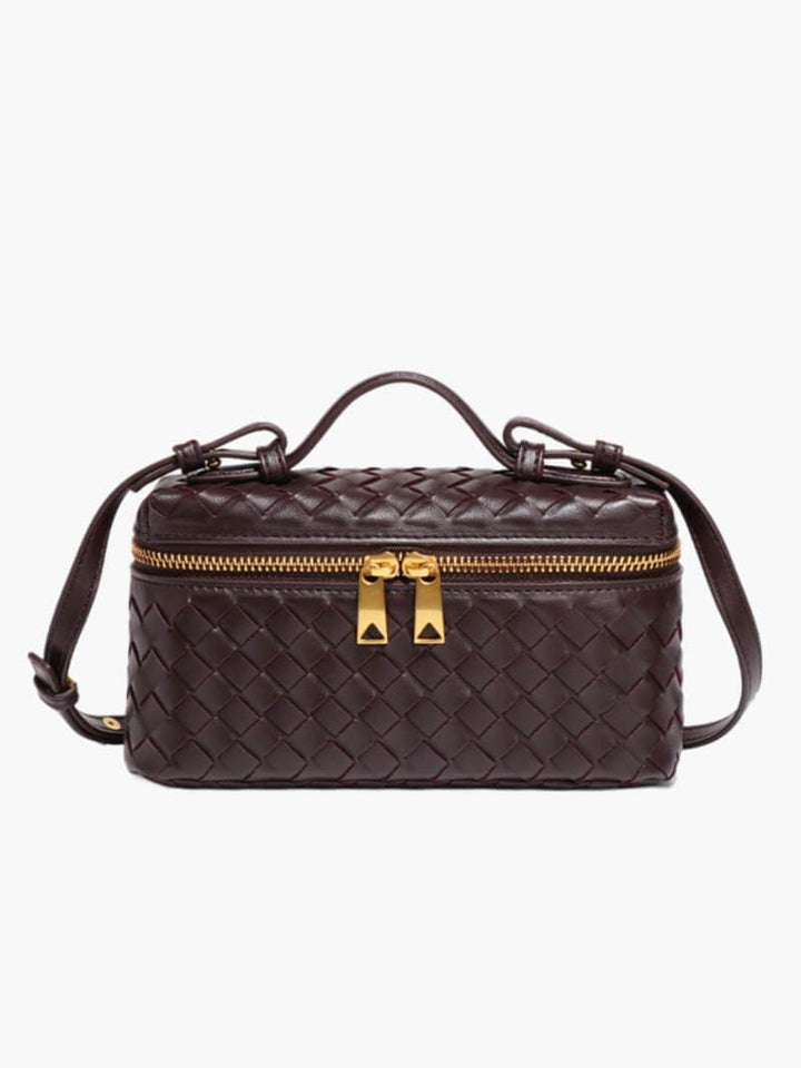 Danielle - Sleek Woven Mini Box Bag