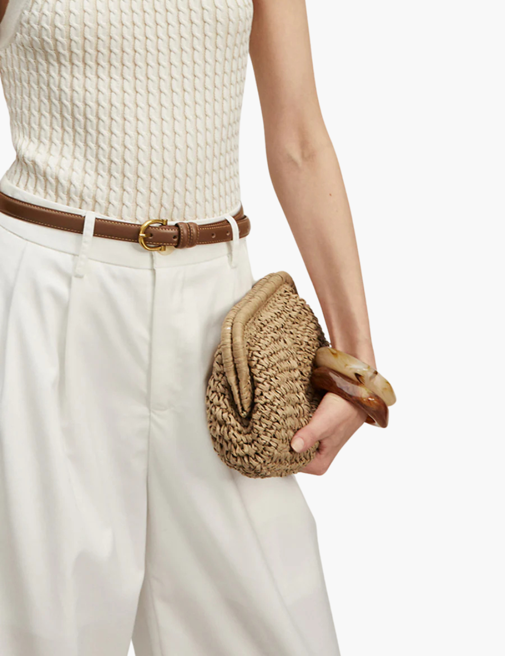 Gaia - Straw Clutch Bag