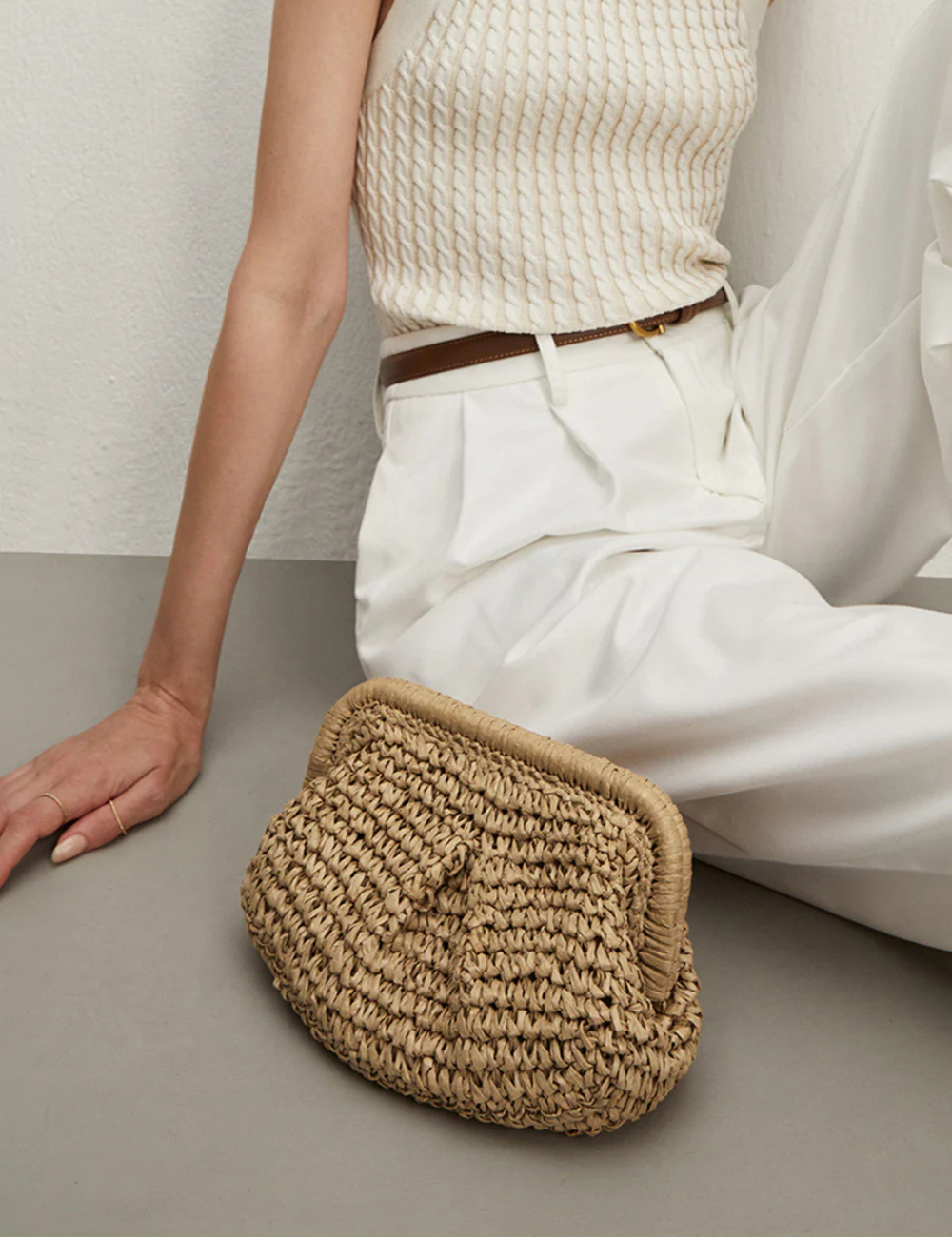 Gaia - Straw Clutch Bag