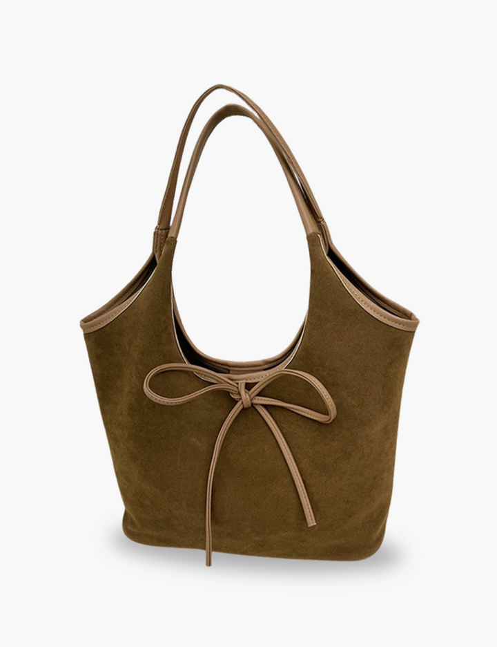 Juliet - Suede Bow Bag