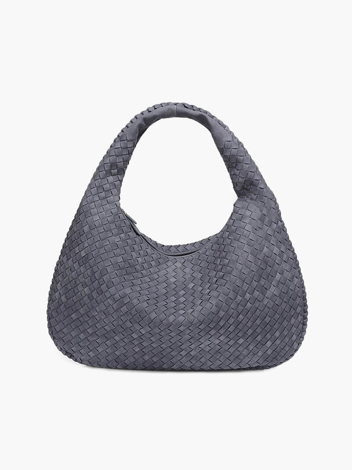 Lindsey - Woven Suede Bag