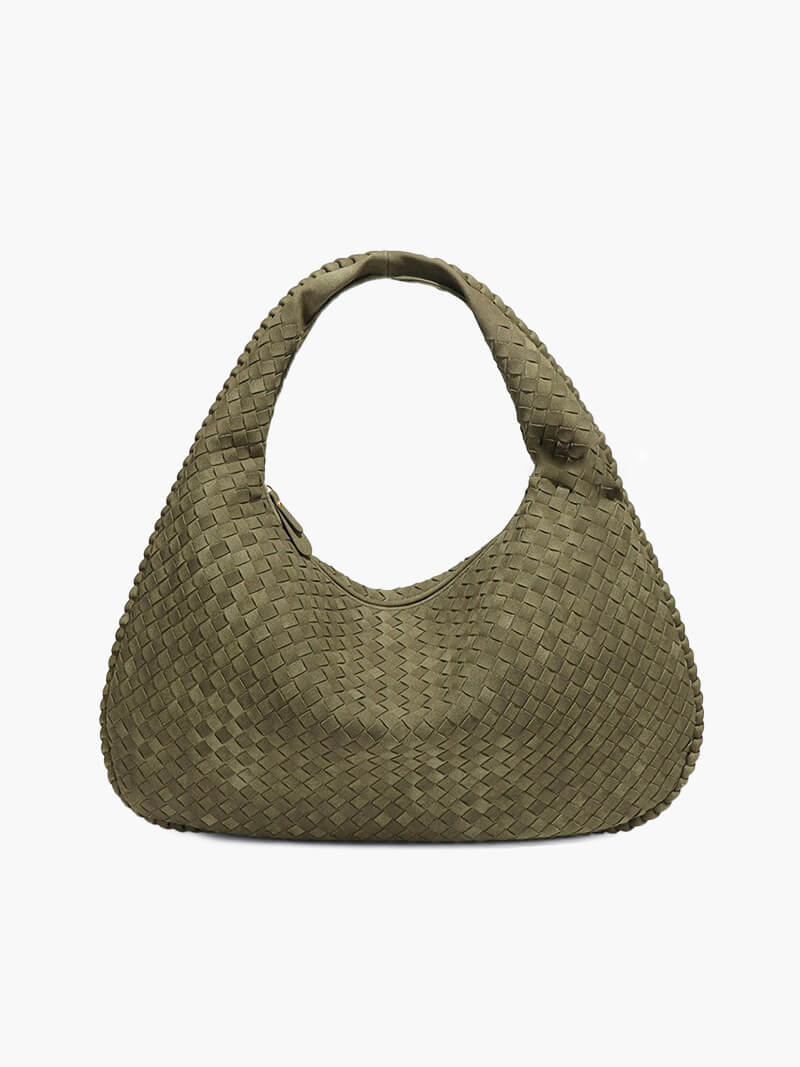 Lindsey - Woven Suede Bag