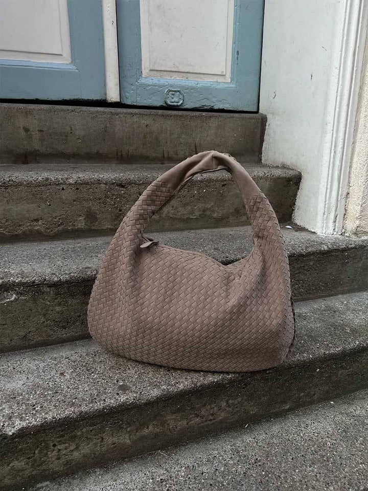 Lindsey - Woven Suede Bag