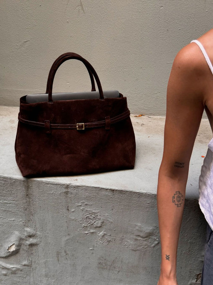 Luna - Crafted Suede Hand Bag