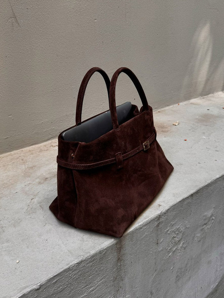 Luna - Crafted Suede Hand Bag