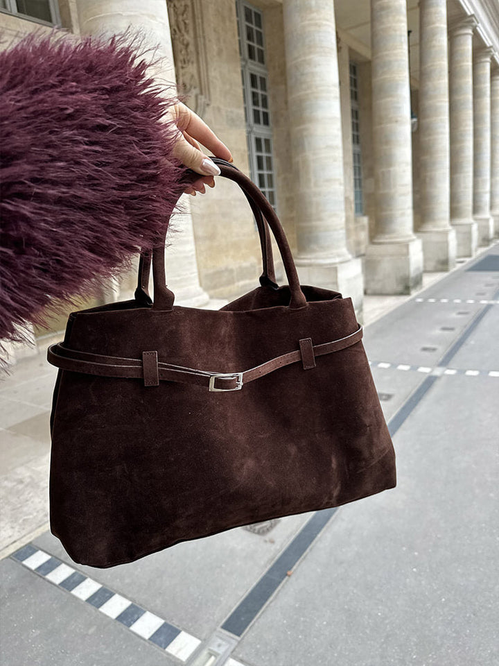 Luna - Crafted Suede Hand Bag