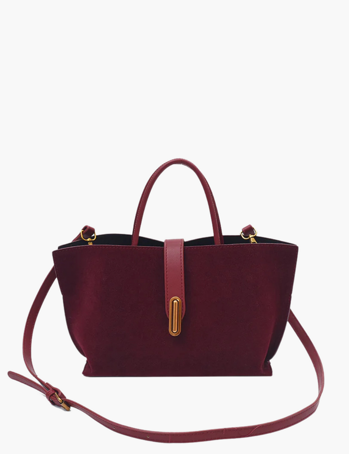 Sophia - Suede Compartment Bag